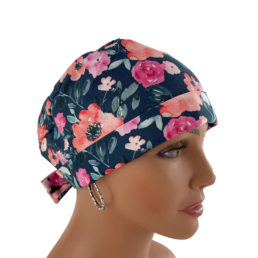 Chemo Medical Cap - Blushing Floral in Fuchsia
