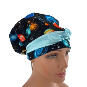European Style Scrub Cap – Planets
