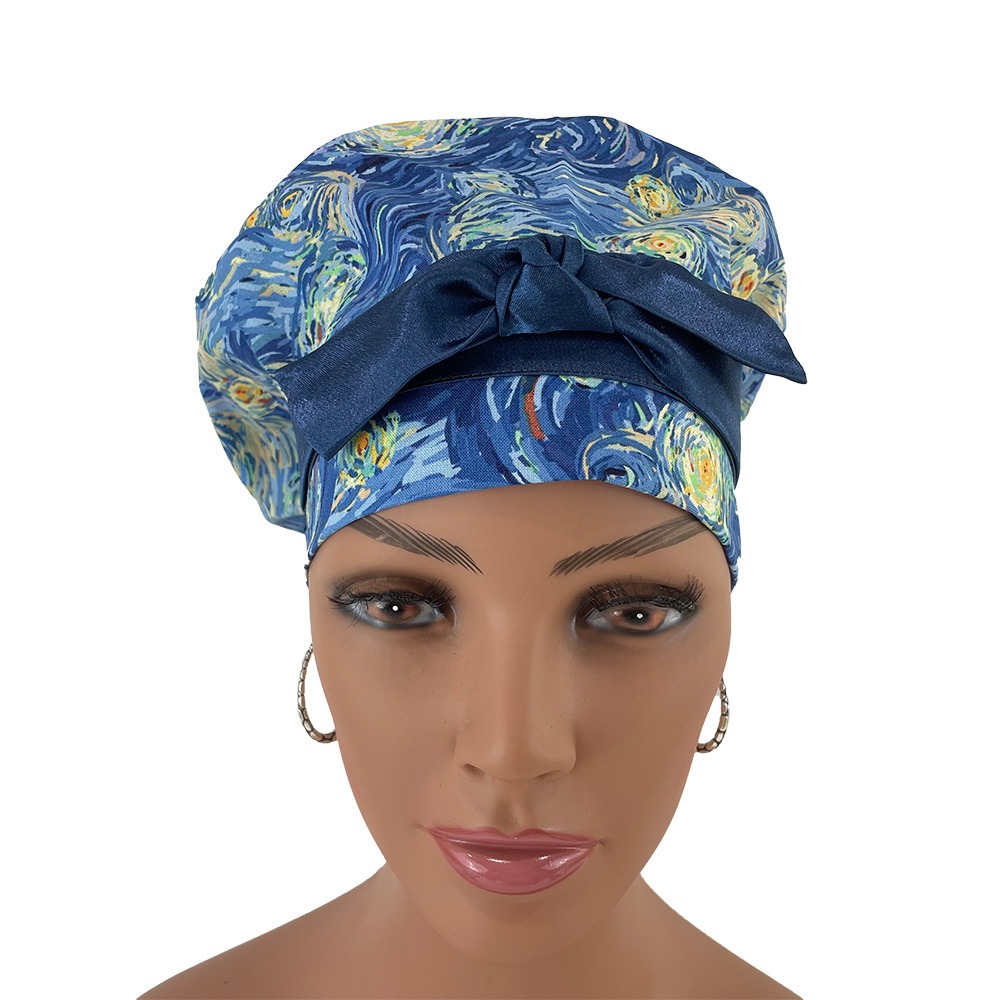 European Style Scrub Cap – Impressionism - Image 2