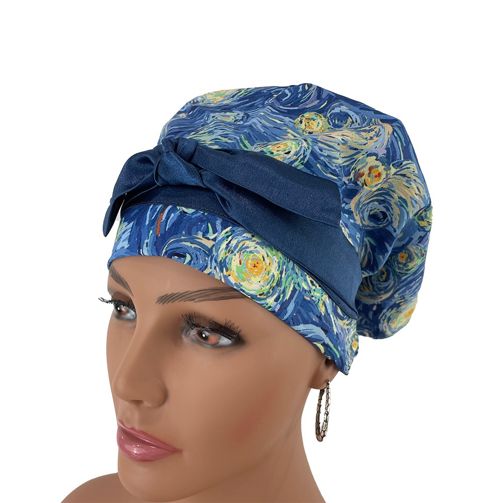 European Style Scrub Cap – Impressionism - Image 3
