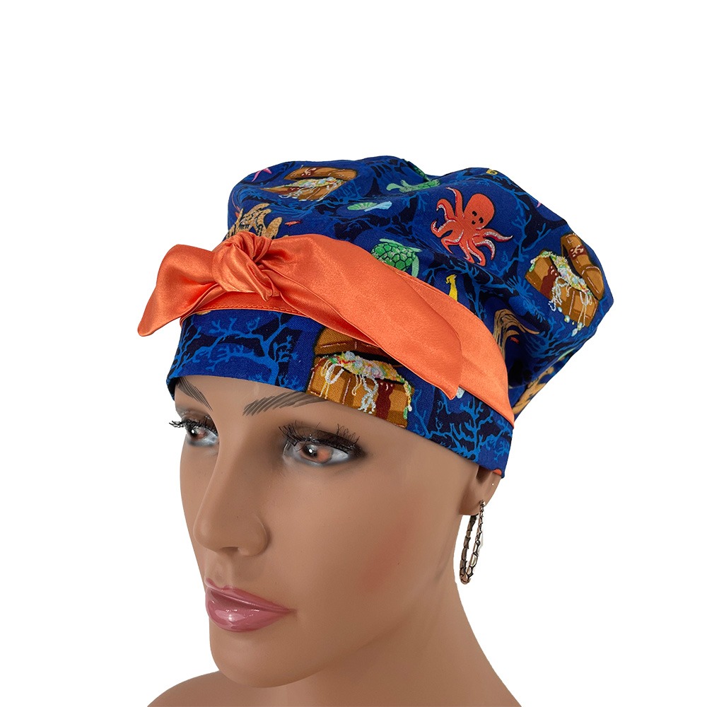 European Style Scrub Cap – Calypso II – Underwater Treasure - Image 3