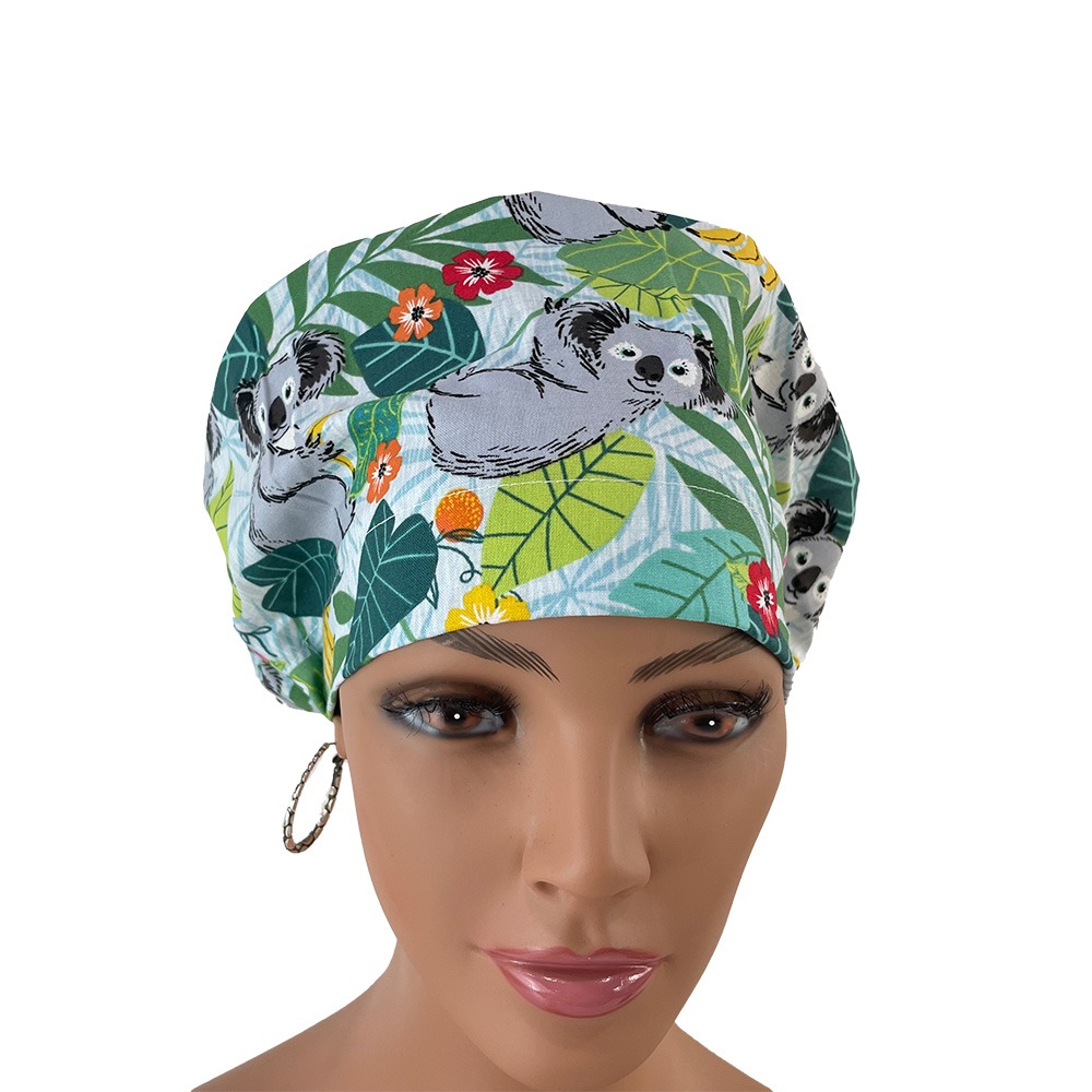 European Style Scrub Cap – Koalas Paradise Habitat - Image 6