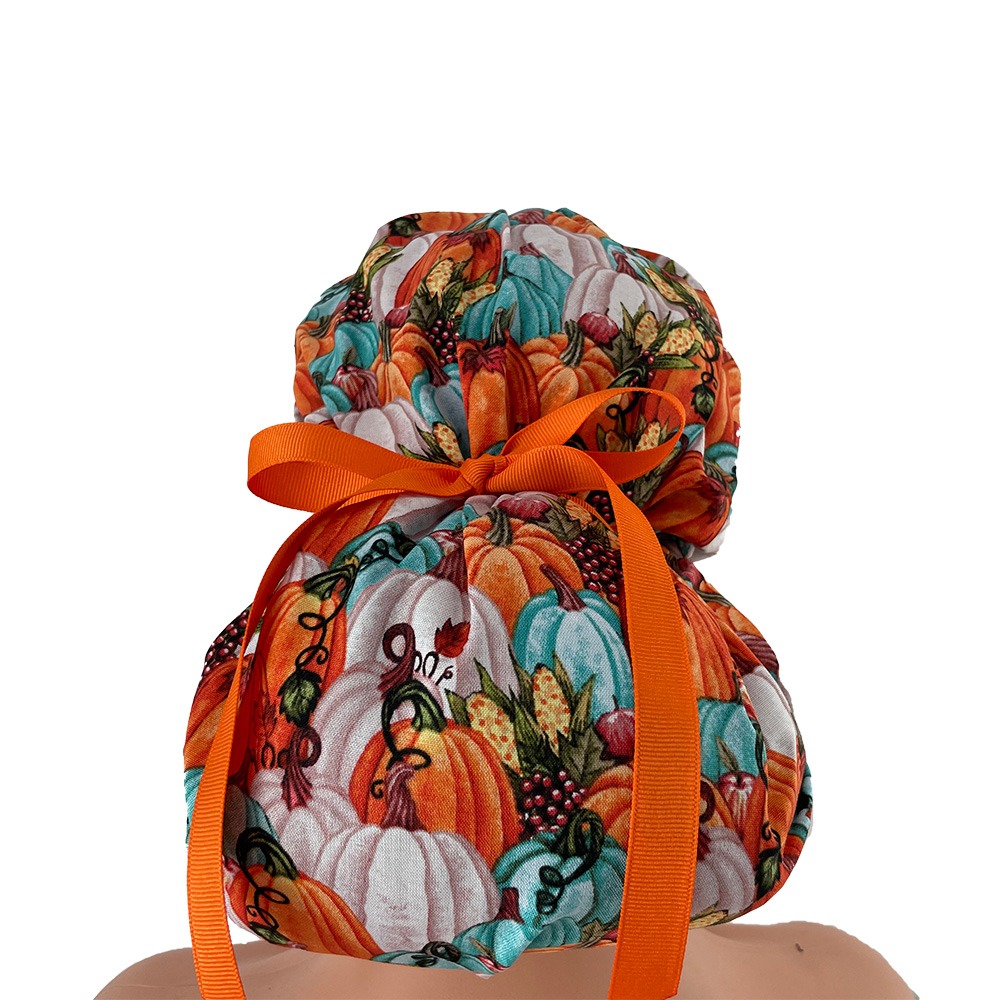 Bouffant Medical Cap - Autumn Vintage Pumpkins - Image 6