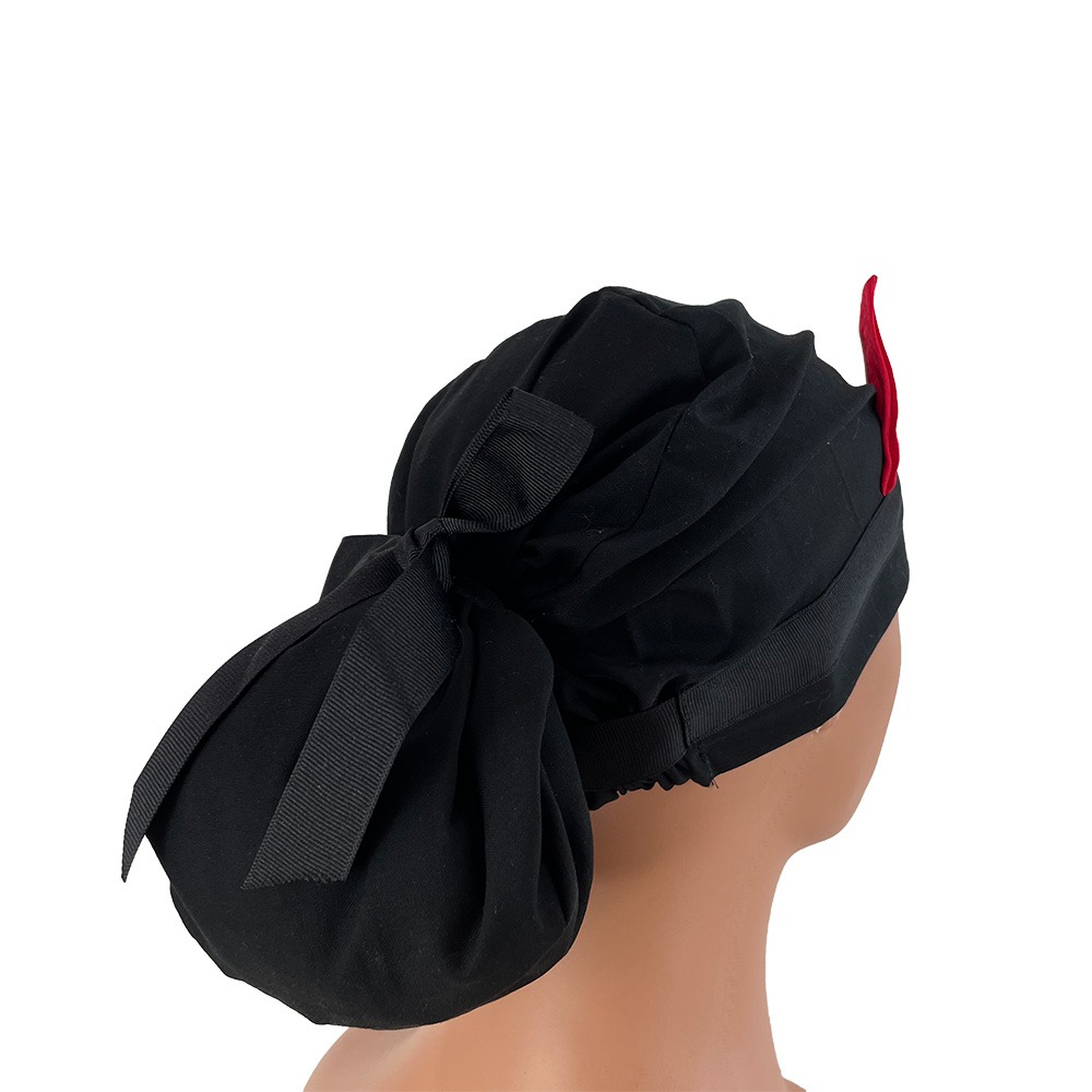 European Style Scrub Cap – Red Horns - Image 9