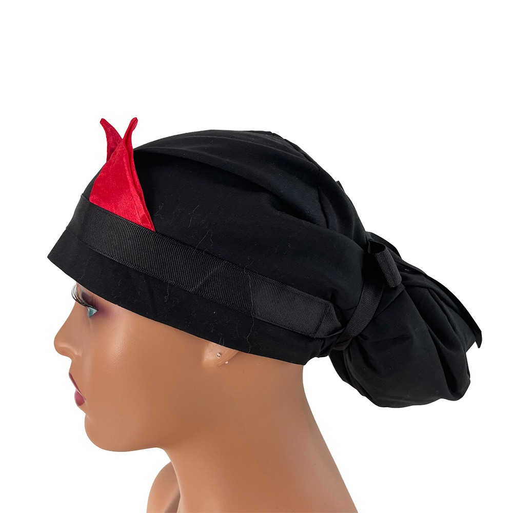 European Style Scrub Cap – Red Horns - Image 11