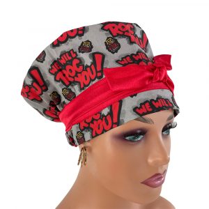 European Style Scrub Cap – We Will Roc You