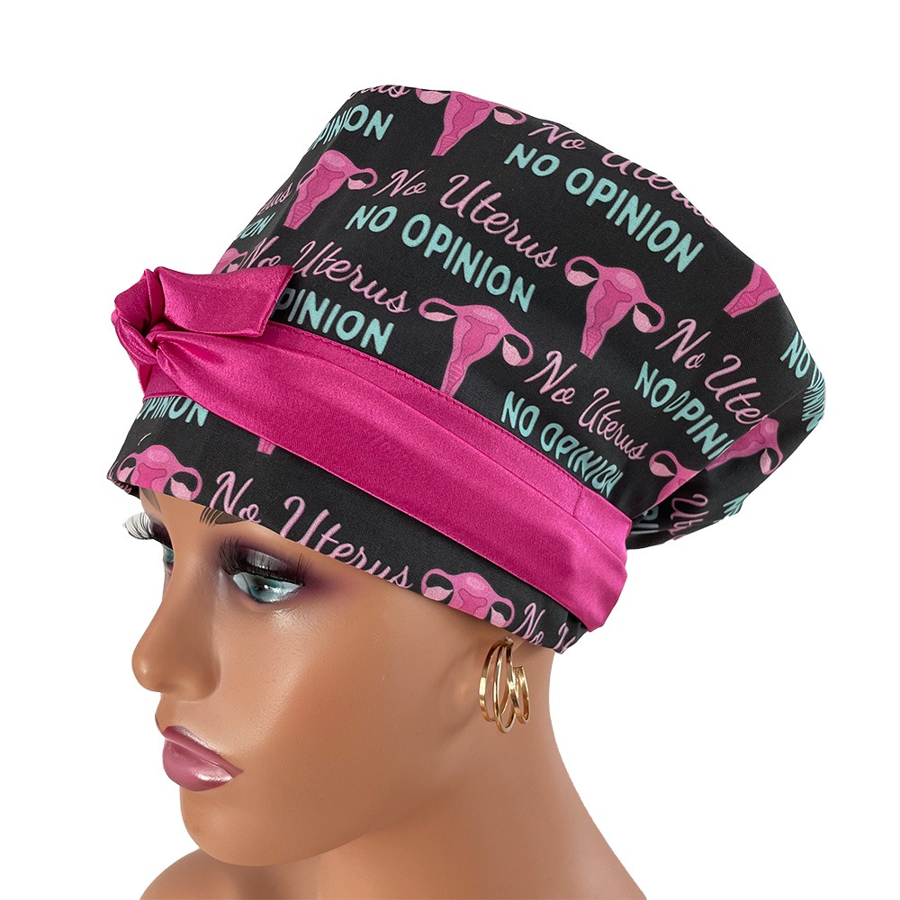 European Style Scrub Cap – No Uterus, No Opinion - Image 3