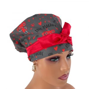 European Style Scrub Cap – Gray Love Machine