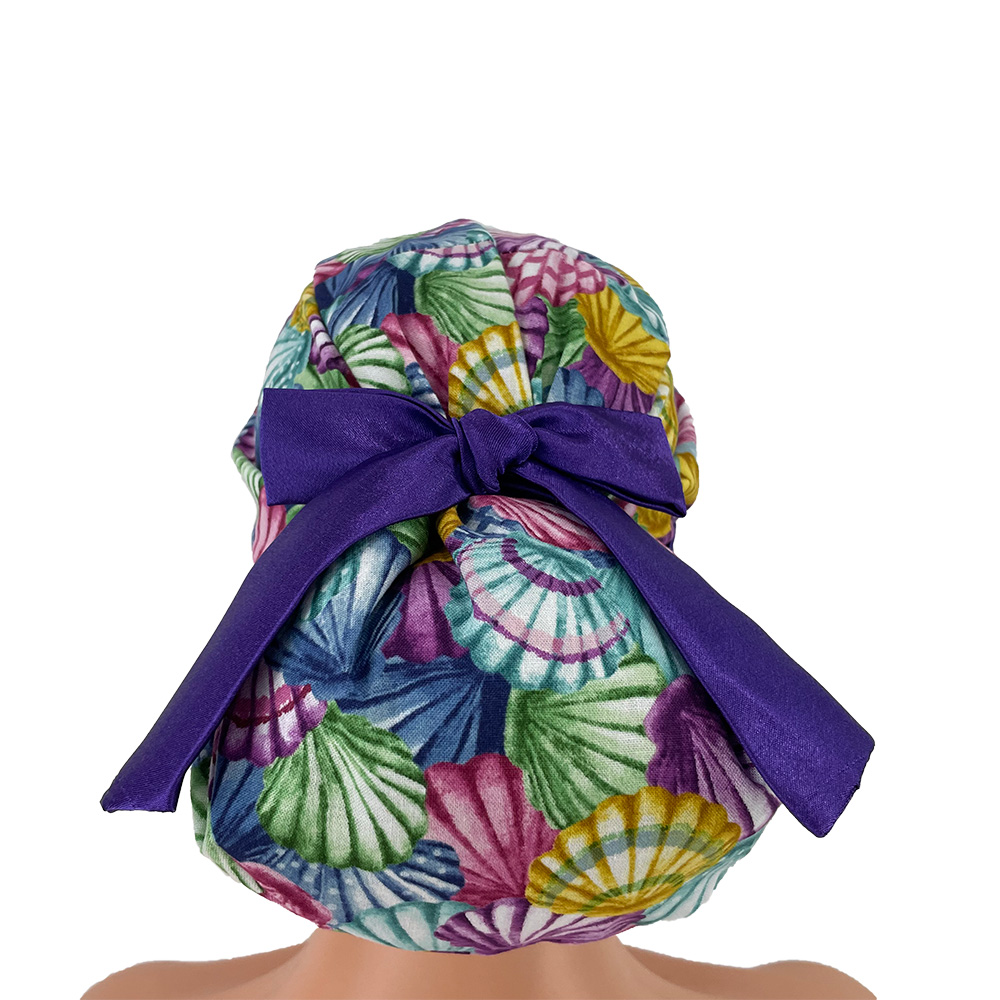 European Style Scrub Cap – I Love Seashells - Image 6