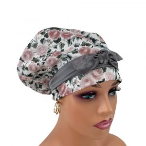 European Style Scrub Cap –  Mauve Paris Rose