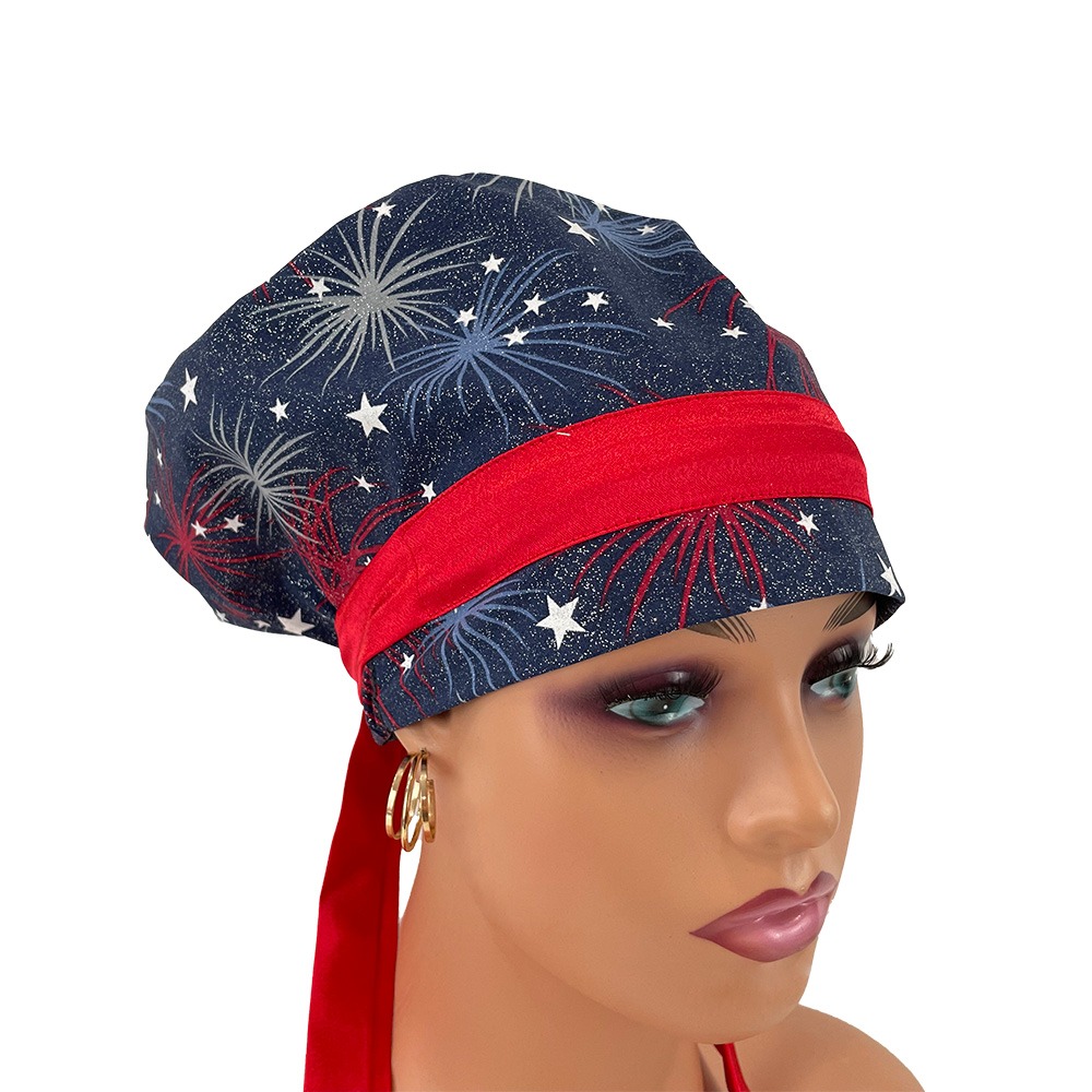 European Style Scrub Cap – Fireworks Display - Image 8