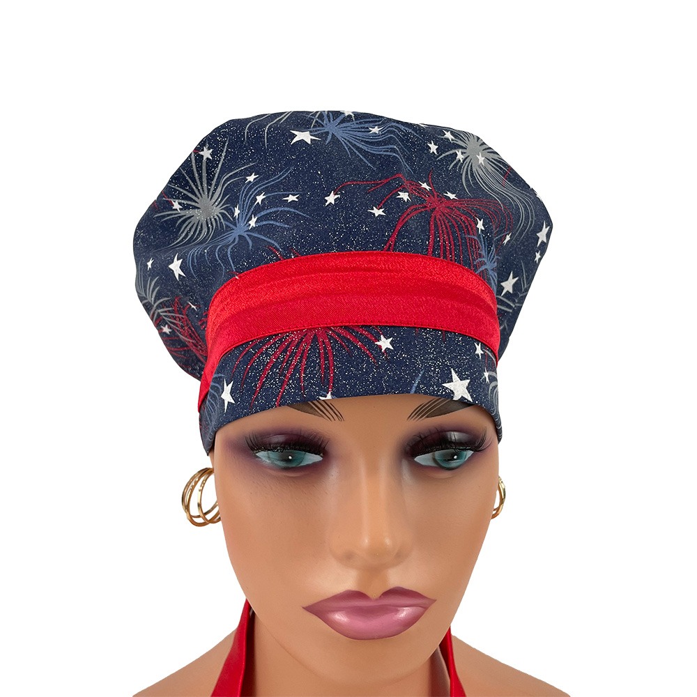 European Style Scrub Cap – Fireworks Display - Image 9