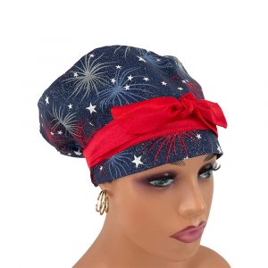 European Style Scrub Cap – Fireworks Display