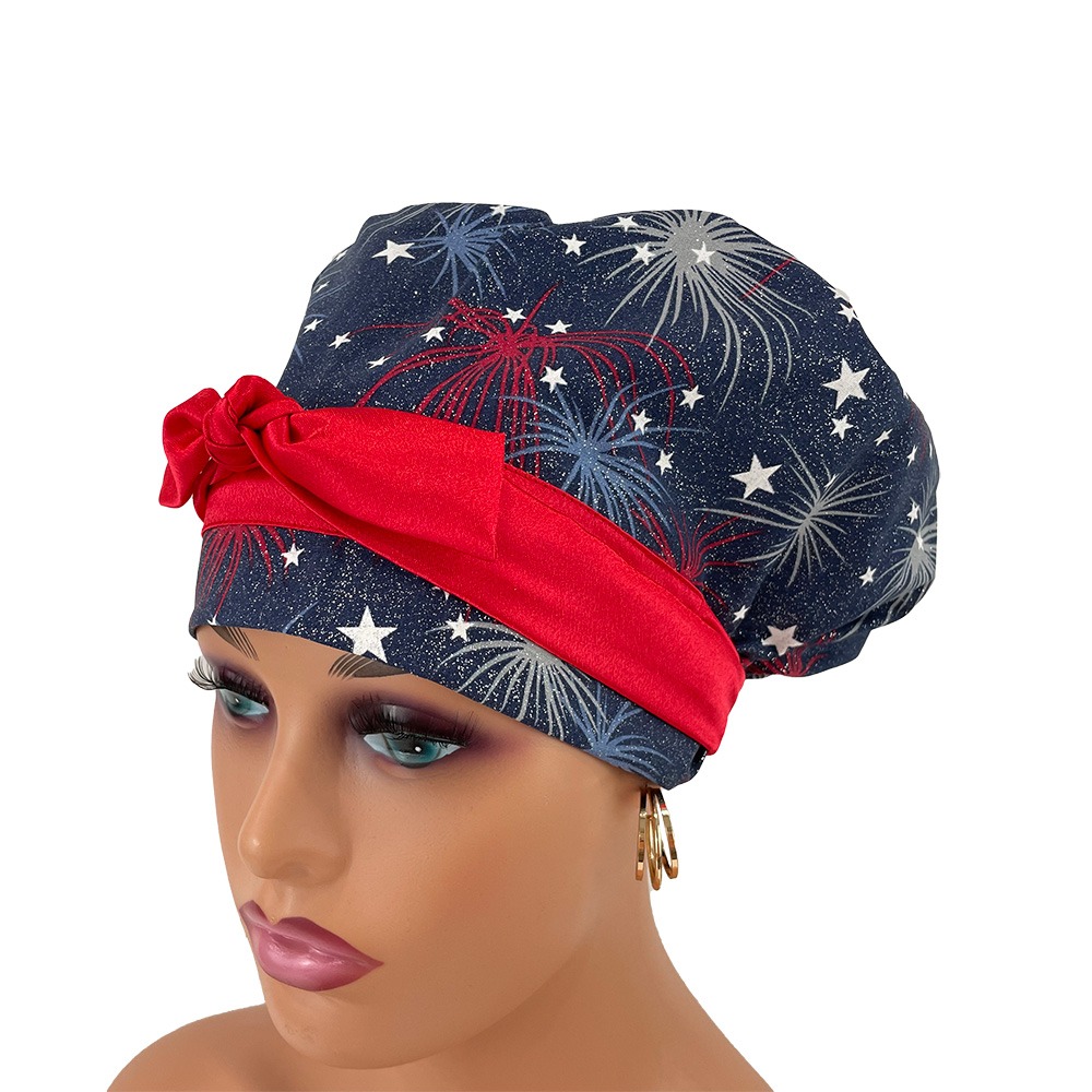 European Style Scrub Cap – Fireworks Display - Image 3