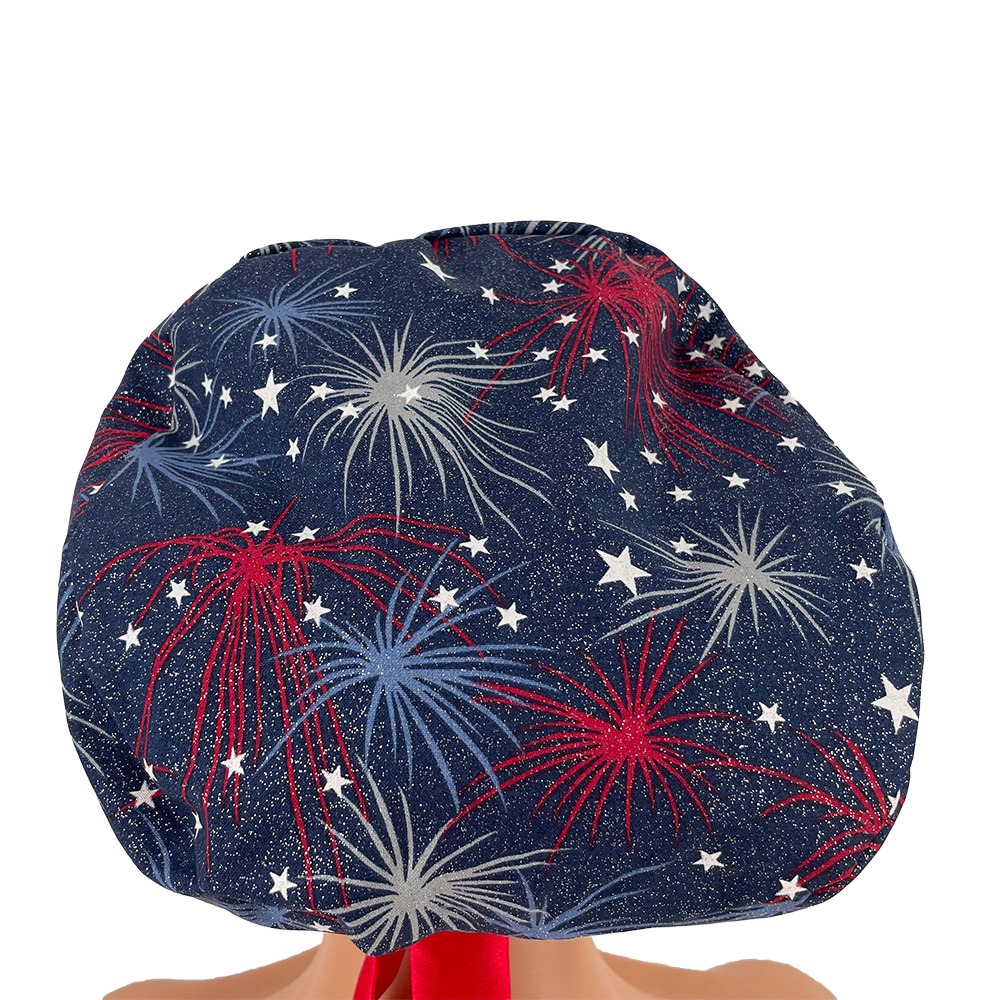 European Style Scrub Cap – Fireworks Display - Image 4