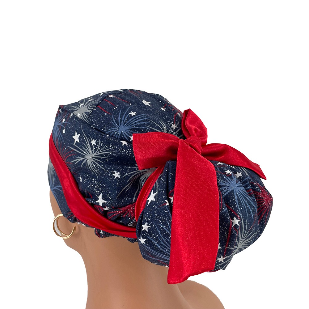European Style Scrub Cap – Fireworks Display - Image 5