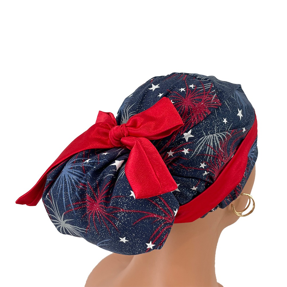 European Style Scrub Cap – Fireworks Display - Image 7