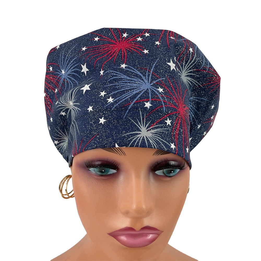 European Style Scrub Cap – Fireworks Display - Image 12