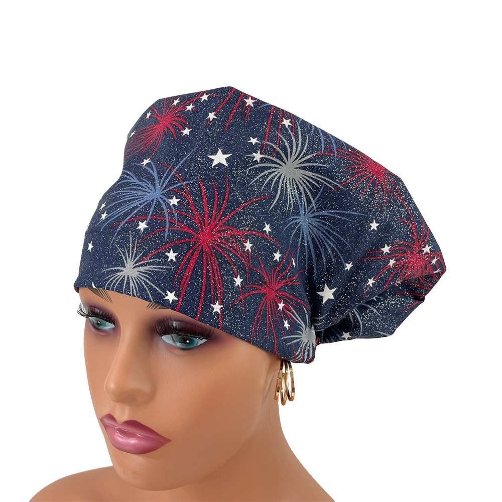 European Style Scrub Cap – Fireworks Display - Image 13