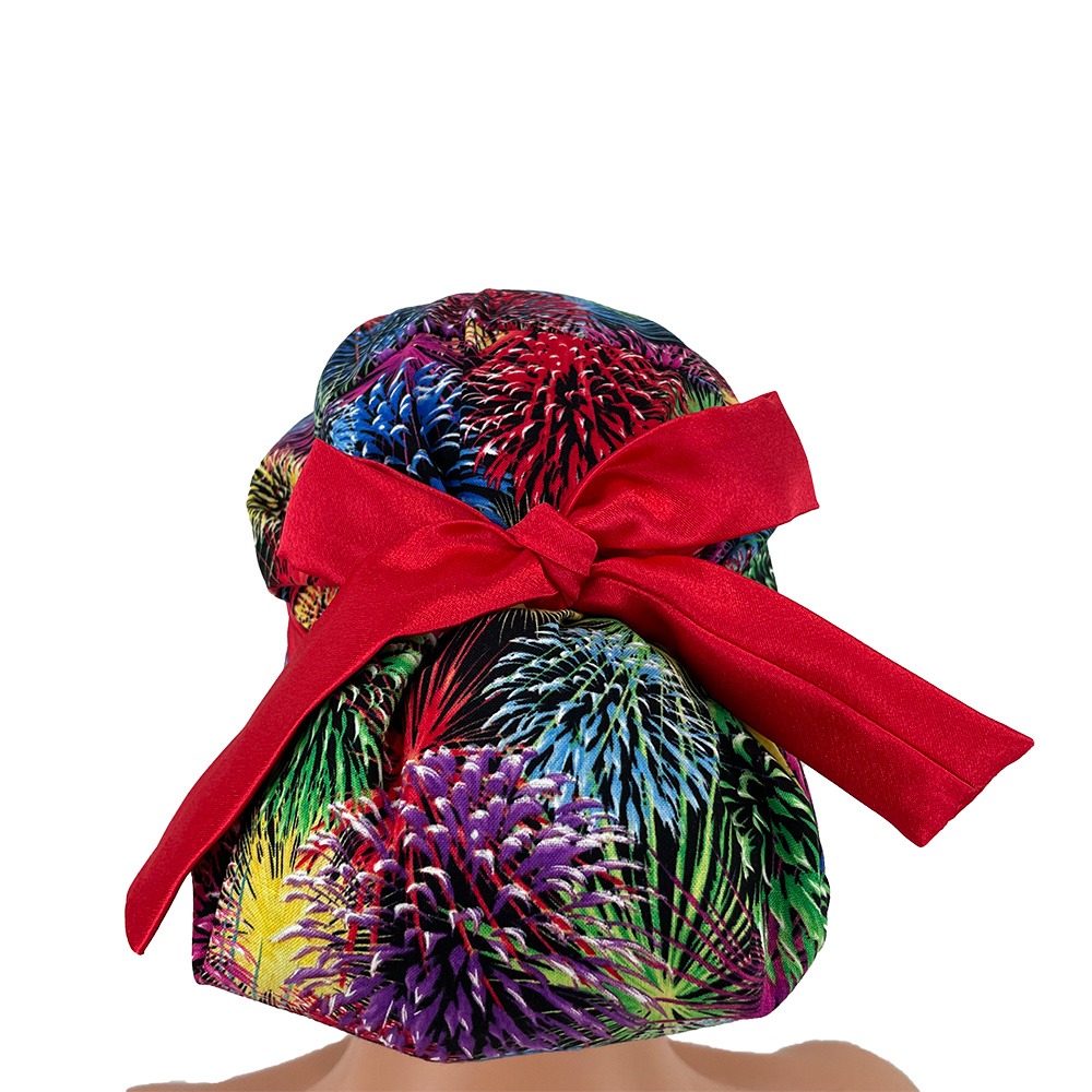 European Style Scrub Cap – New Years Fireworks - Image 6