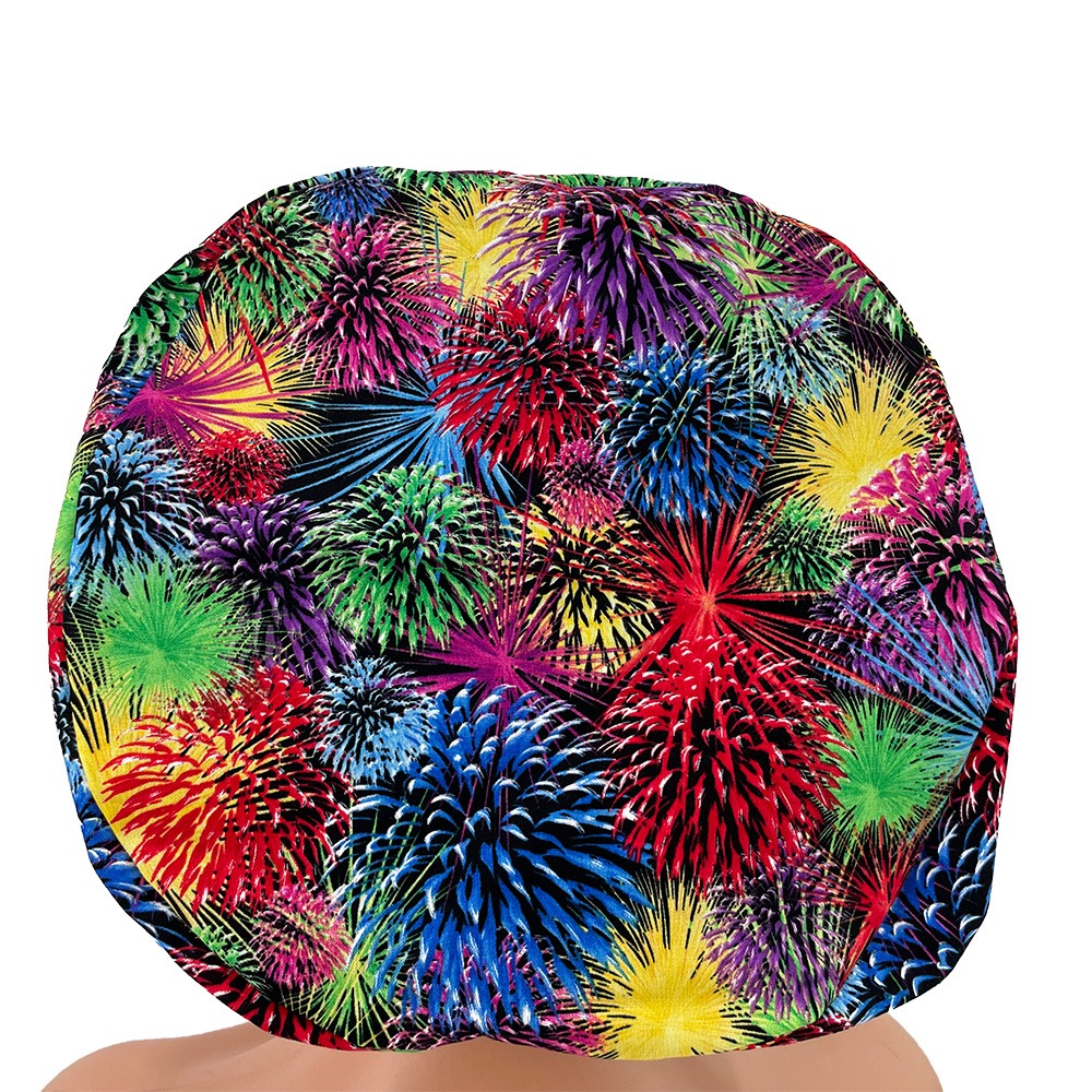 European Style Scrub Cap – New Years Fireworks - Image 14