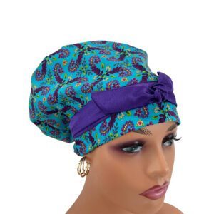 European Style Scrub Cap - Free Spirits/Fronds