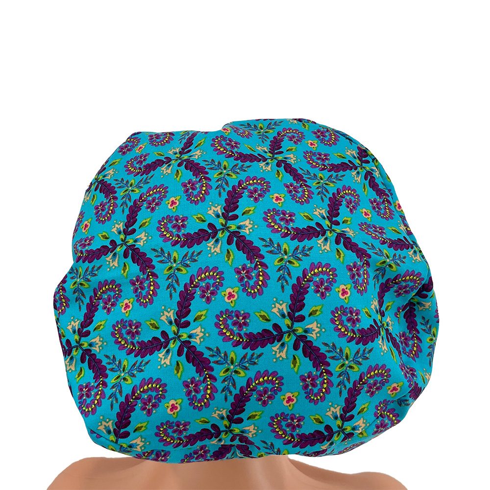 European Style Scrub Cap - Free Spirits/Fronds - Image 14