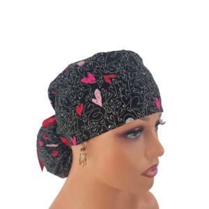 Ponytail Medical Scrub Cap – You've Got Style - Parisian Hearts