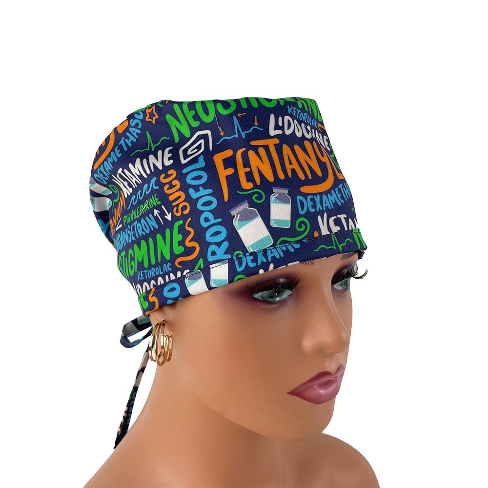 Unisex Medical Scrub Cap – Anesthesia Meds Scribbles.