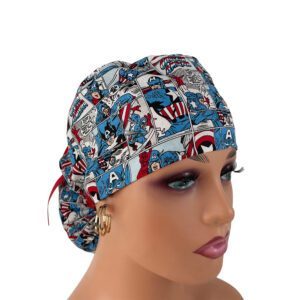 Ponytail Medical Scrub Cap – The Captain
