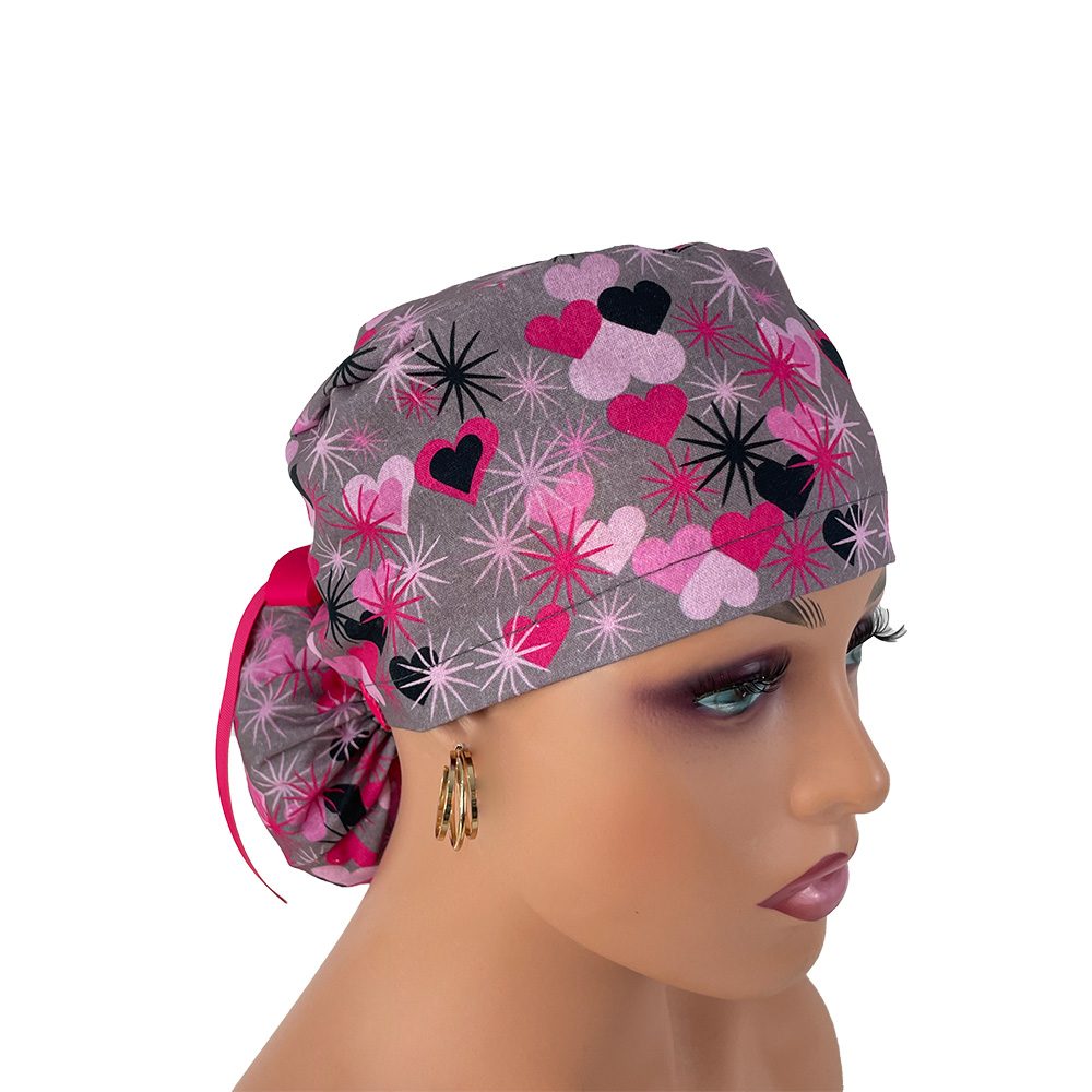 Ponytail Medical Scrub Cap – Love and Hate