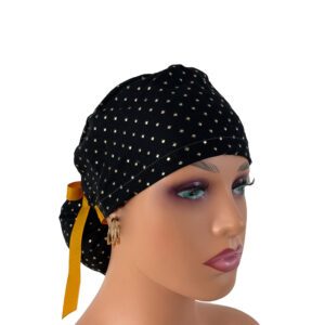 Ponytail Medical Scrub Cap –  Diamond Dots