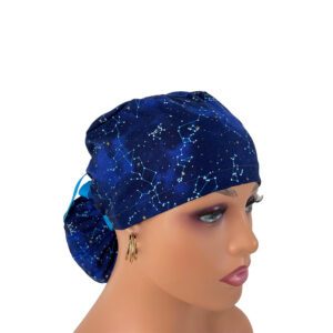 Ponytail Medical Scrub Cap –  Sky High Constellations