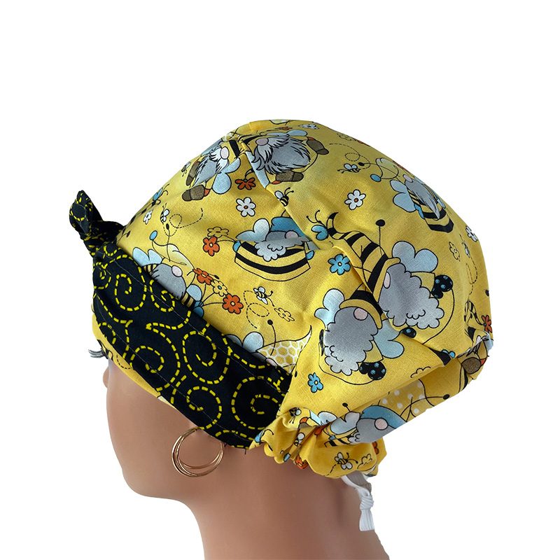 European with Bow Scrub Cap - Gnomes Honey Bees - Image 5