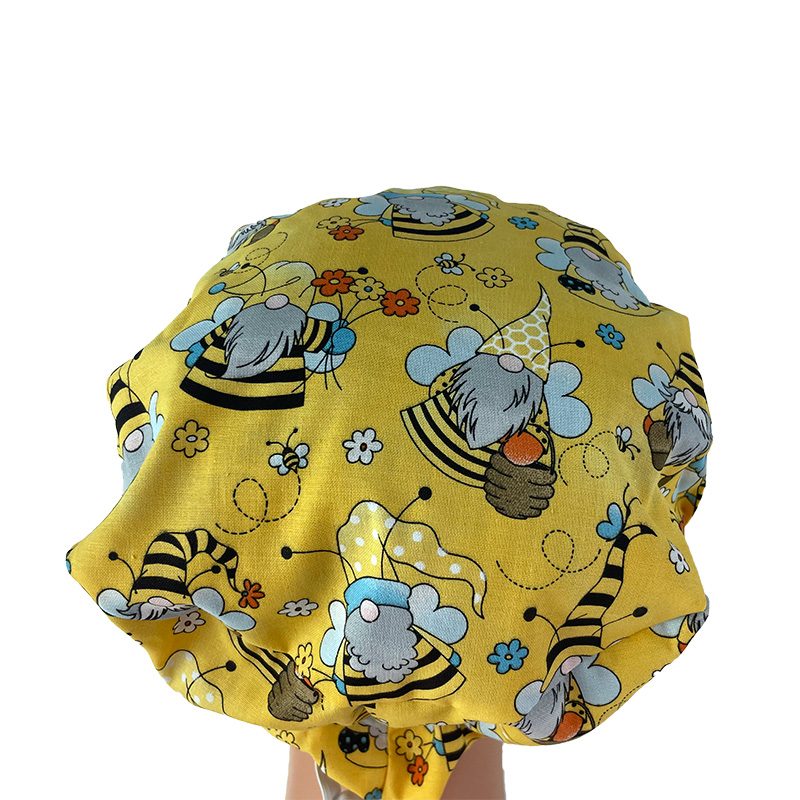 European with Bow Scrub Cap - Gnomes Honey Bees - Image 6