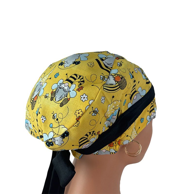 European Style Scrub Cap - Gnomes Honey Bees - Image 13