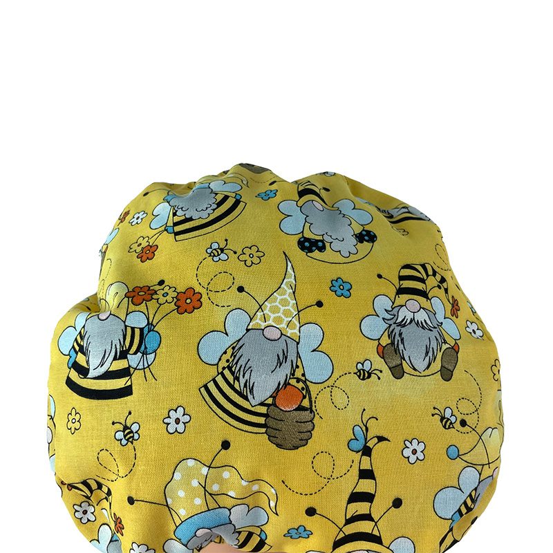 European Style Scrub Cap - Gnomes Honey Bees - Image 21