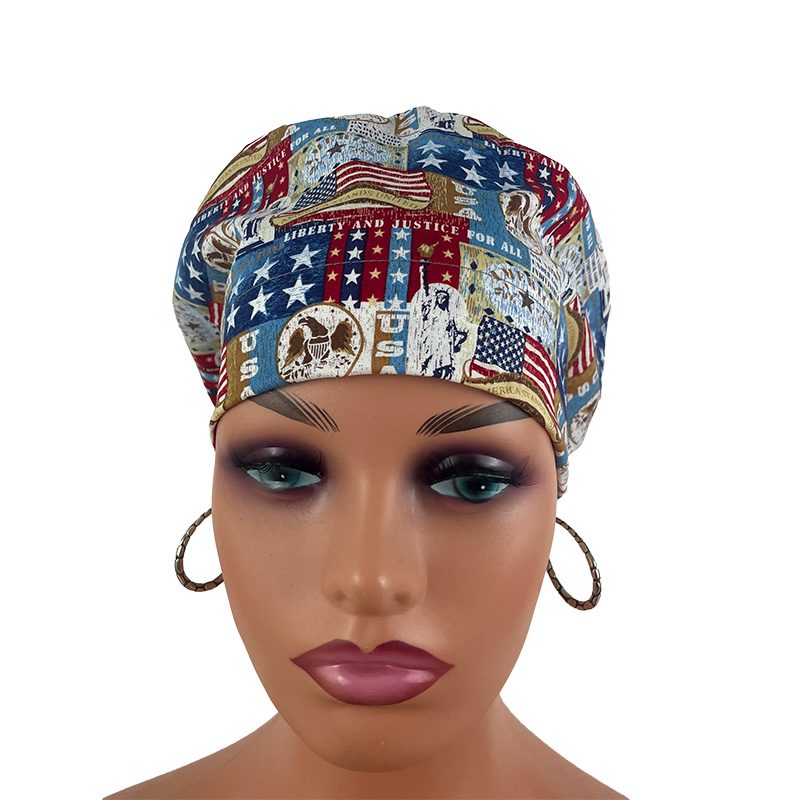 European Style Scrub Cap - Liberty and Justice for All - Image 2
