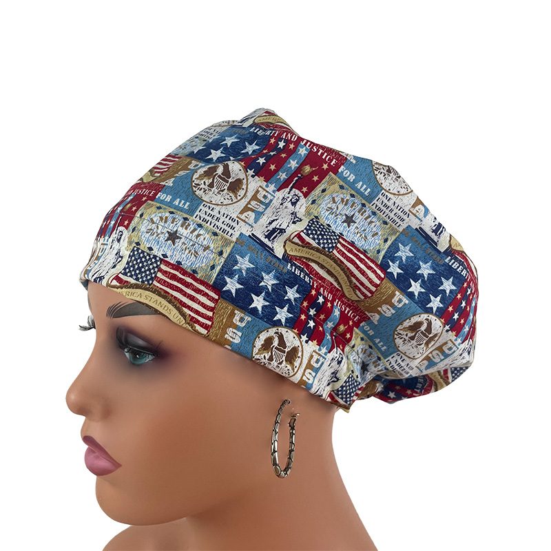 European Style Scrub Cap - Liberty and Justice for All - Image 3