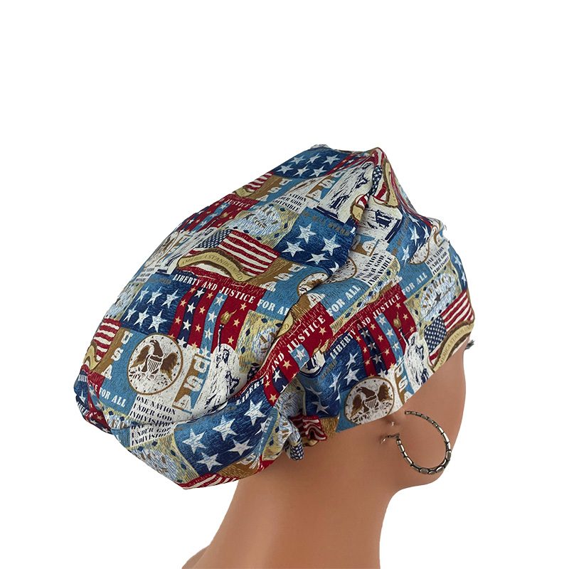European Style Scrub Cap - Liberty and Justice for All - Image 7
