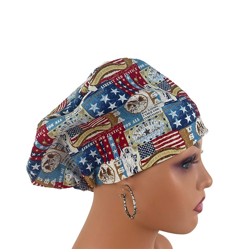 European Style Scrub Cap - Liberty and Justice for All - Image 8