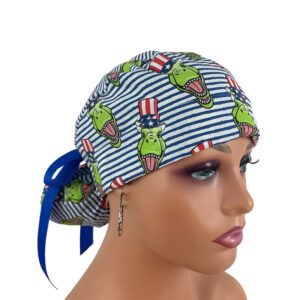 Turn Up Ponytail Medical Scrub Cap – Hear me Roar