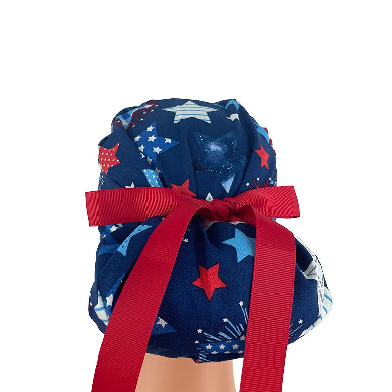 European Style Scrub Cap -Patriotic Stars and Flag - Image 11