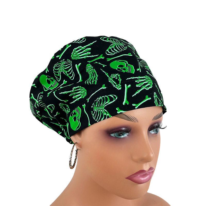 European Style Scrub Cap - Bones of The Body - Glow in The Dark - Image 11