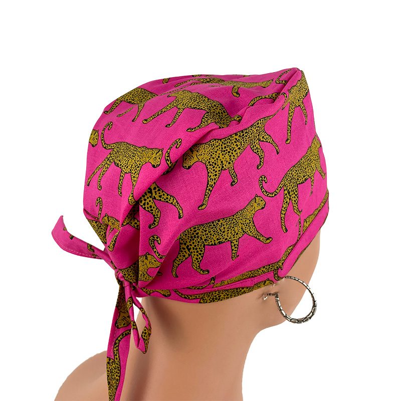 Unisex Medical Scrub Cap – Fine Leopards - Image 7