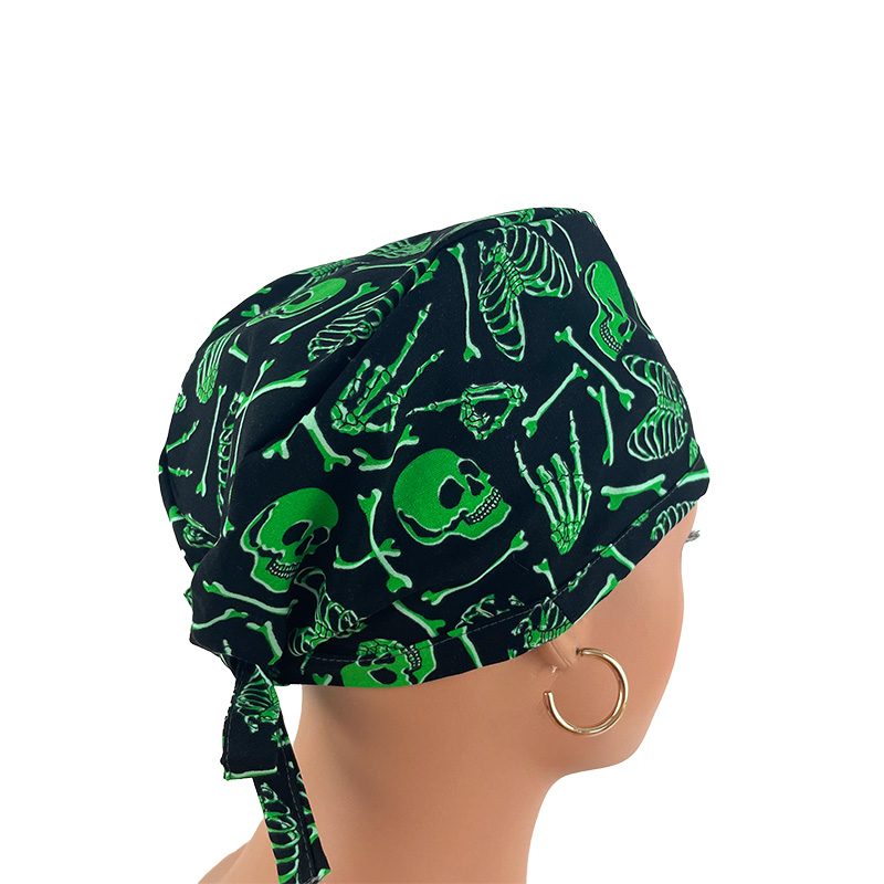 Unisex Medical Scrub Cap – Bones of The Body – Glow in The Dark - Image 5