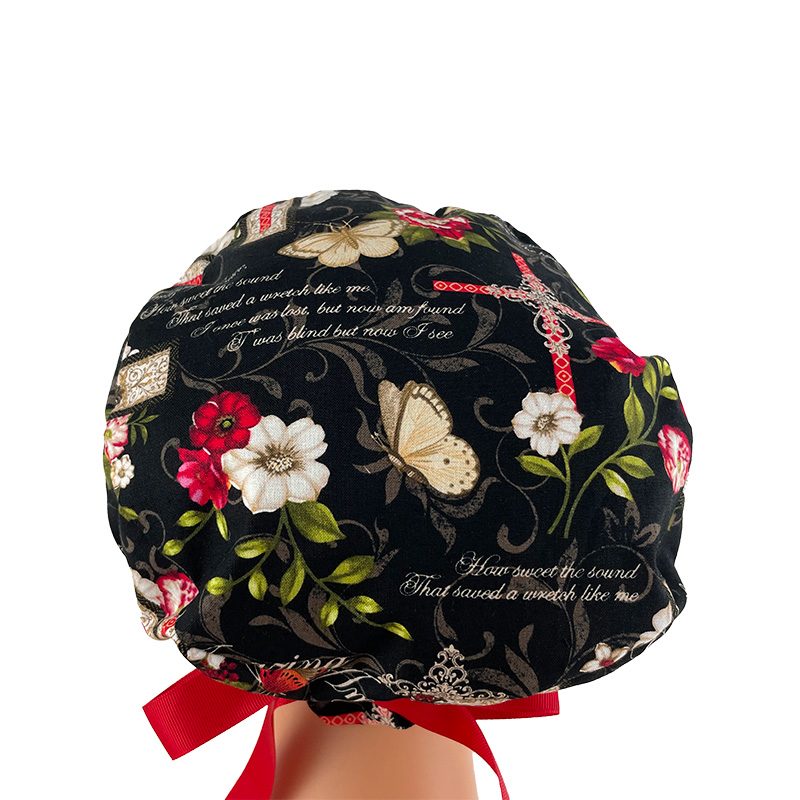 European Style Scrub Cap (Grosgrain Ribbon) - Amazing Grace - Image 11