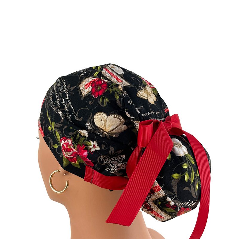 European Style Scrub Cap (Grosgrain Ribbon) - Amazing Grace - Image 4