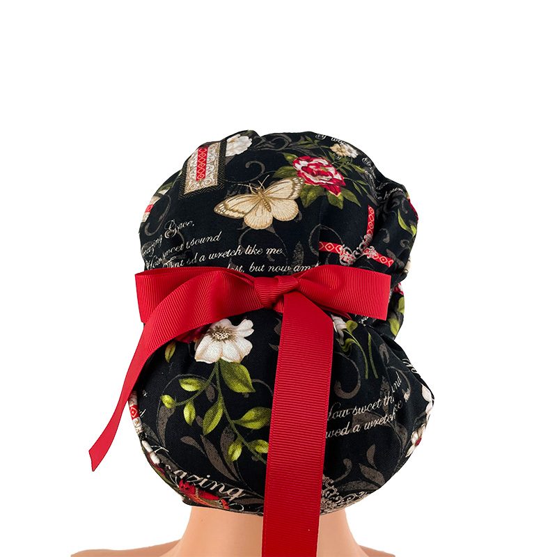 European Style Scrub Cap (Grosgrain Ribbon) - Amazing Grace - Image 5