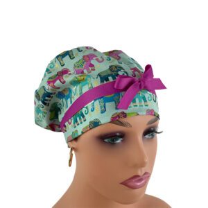 European Style Scrub Cap (Grosgrain Ribbon) - Elephant Parade